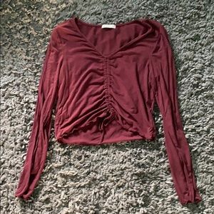 Long sleeve crop top